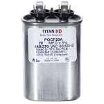Oval Run Capacitor, 20 MFD, 370/440V