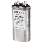 Oval Motor Run Capacitor, 35 MFD, 440/370V