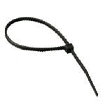 Nylon Wire Ties, Black, 6", 100 pk