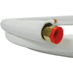Ductless Lineset, 1/4" x 1/2" x 50', 1/2, White EZ-PULL