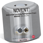 Novent Silver Uni Cap, 1/4", 2pk