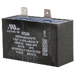 Single Run Capacitor, 7.5 MFD, 440V, Rectangular