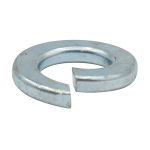Washer, Lock, Helical, 3/8", Zinc