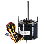 Blower Motor, 1/2-1/6 hp, 1075 rpm, 4-Speed, Reversible, 115V