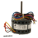 Blower Motor, 1/4 hp, 1075 rpm, 3-Speed, Reversible, 208/230V