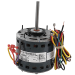 Blower Motor, 1/2 hp, 1075 rpm, 3-Speed, Reversible, 208/230V