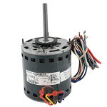 Blower Motor, 1 hp, 1075 rpm, 3-Speed, Reversible, 115V