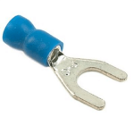 Spade Terminal, Black, Ins,16-14W, 6 Stud, Pk 100